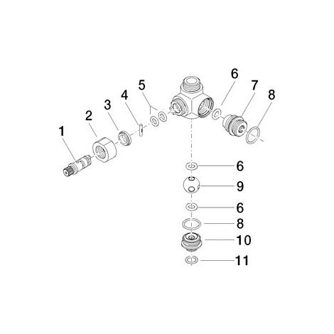 Dornbracht 90170904501-99 Pièces de rechange pour changement/commutation