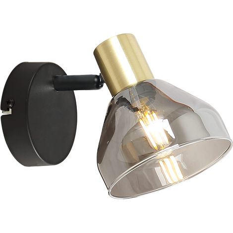 Applique murale Candellux Gregory verre fumé E14 1 (1/3)