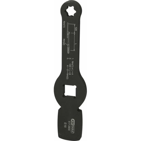 KS Tools 3/4 Schlag-Torx-E-Schlüssel mit 2 Schlagflächen, E18 (1/4)