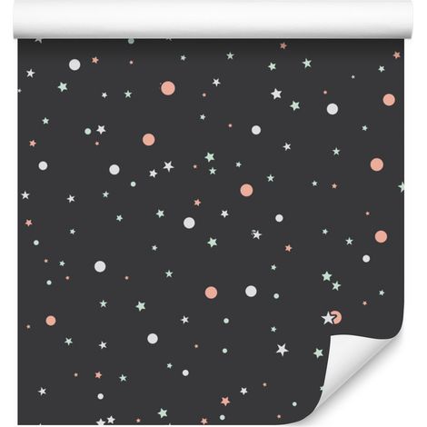 Carta da parati con stelle per soggiorno e camera da letto, 50x1000 cm (1/5)