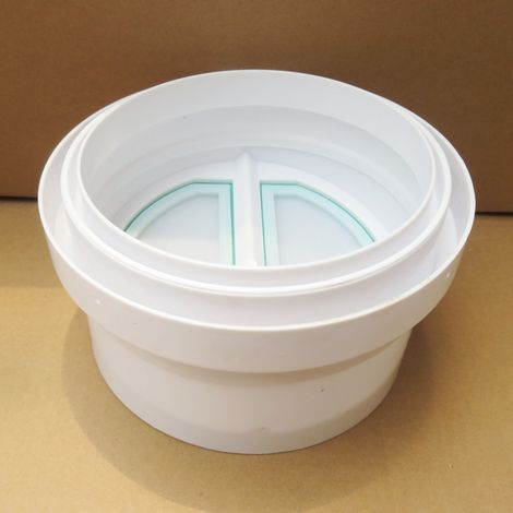 Clapet anti-retour pour tuyau en PVC 160, clapet anti-retour de fumée, prévention des fumées et des refoulements, prévention des odeurs. (1/5)