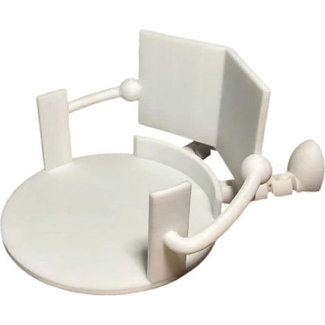 Porte-papier toilette suspendu en acier inoxydable avec support de rangement pour salle de bain (argenté) (1/5)