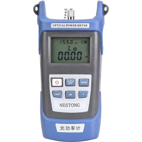 Glasfaser-Leistungsmesser mit SC FC ST-Stecker, 800–1700 nm, -70 bis +6 dB