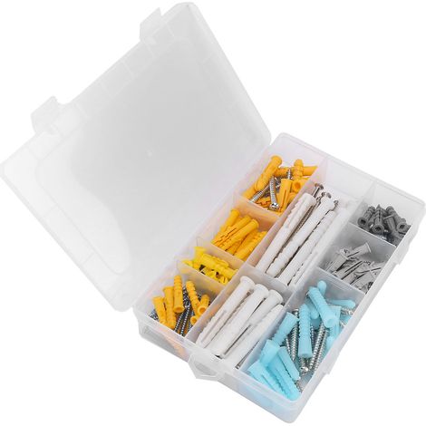 Kit de 200 vis autoforeuses avec chevilles pour réparation de meubles, cuisine et maison (1/5)