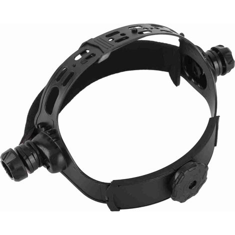 Sangle de tête réglable pour casque de soudure solaire à assombrissement automatique, accessoire en ABS, 28 x 20 x 12 cm, noir, 1 pièce (1/5)