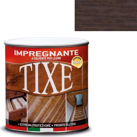 TIXE Impregnante Protettivo per Legno a Solvente  Vernice per Legno Protettiva per Trattamenti e Finiture, Resistente ai Raggi UV  Pronto all'Uso  Wenghè  750 ml  Made in Italy (1/3)