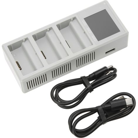 Station de charge pour batteries de drone, compatible avec 3 batteries (3 voies), USB, écran LCD, pour DJI Mini 3 Pro et Mini 3. (1/5)
