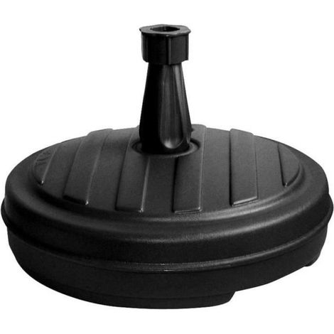 Pied De Parasol - Plastique Rond - 13 L - Pour Tige 18 À 32 Mm - Anthracite (1/4)