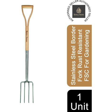 Kent & Stowe 70100018 Stainless Steel Border Fork, FSC K/S70100018