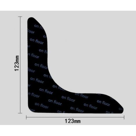 Patins Anti-enroulement - 12 3 x 12 3 cm - Pour Moquette Et Carrelage - Lot De 12 Pièces (1/5)