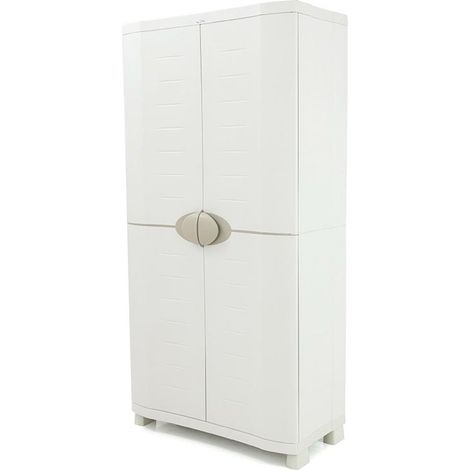 Armario Escobero 90 cm Space Saver Plastiken Beige (1/6)