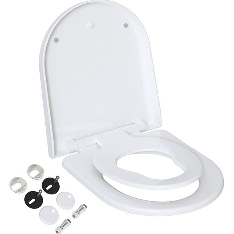 Todot – Abattant WC 2 en 1 pour famille – Siège enfant magnétique amovible – Fermeture douce – Matériau antibactérien – Installation rapide
