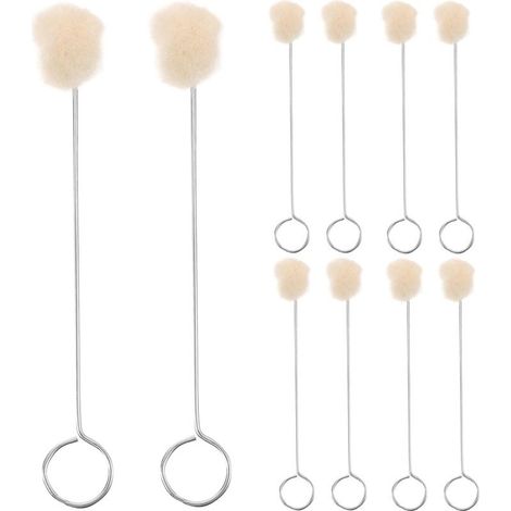 Lot de 10 applicateurs de cirage pour chaussures - Kit de peinture pour cuir - Outils de teinture pour cuir - Outils de teinture pour cuir - Outils de teinture pour cuir (1/5)