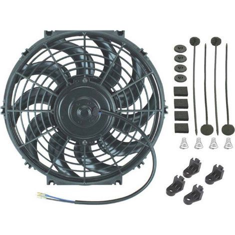 Ventilateur de refroidissement électrique 12 pouces, 80W, 1700 CFM, débit d'air élevé (1/4)