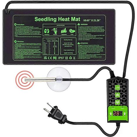 Reptile Heating coussin 10x20 75 pouces réglable Constant Temperature Seedling Heating coussin pour plante Cultivation (1/5)