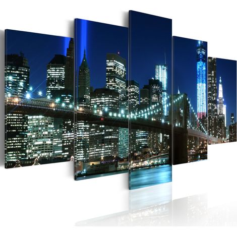 Quadro - New York azzurra - 100x50 (1/4)