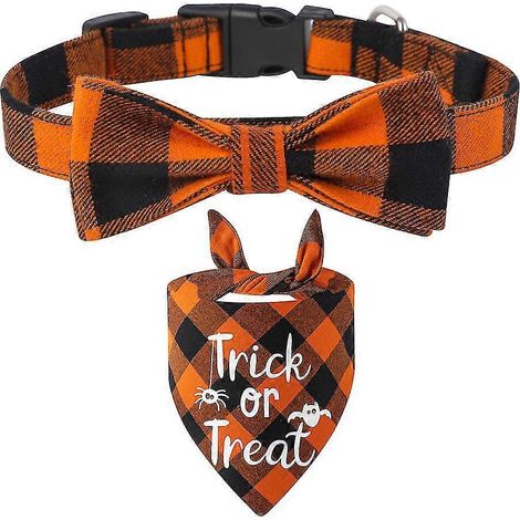 Halloween-Halsbandana-Set mit dreieckigem Lätzchen für Hunde, Hundehalsbandana-Set, Partydeko für Haustiere (1/5)