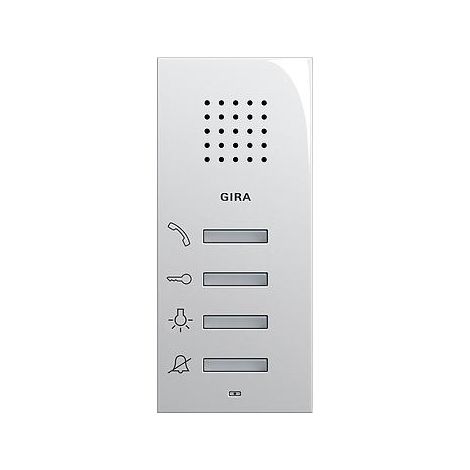 Gira AP System 55 125003 Panneau de commande pour interphone audio Blanc brillant (Import Allemagne)
