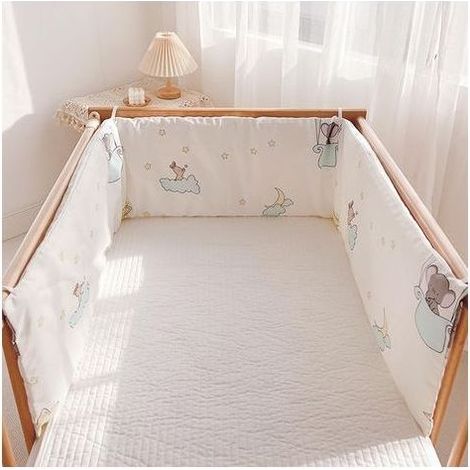 Nestchen mit Netzfutter, sorgt für Luftzirkulation im Babybett, geeignet für alle Babybetttypen, 180 x 28 x 3 cm (1/5)