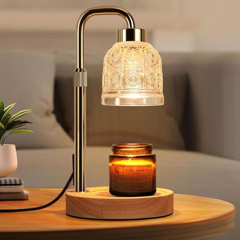 Lampe chauffante pour bougie, chauffe-cire avec minuteur et hauteur réglable pour une ambiance cosy et une diffusion optimale des parfums (1/5)