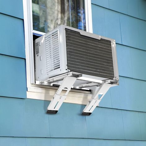 Support Climatiseur Fenêtre Sans Perçage 45 x 106 x 27 cm, Équerre Réglable 100 kg pour Climatiseur 12000-24000 BTU (1/5)