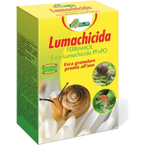 Lumachicida Al.fe 200g Esca Granulare ideale per Orto e Giardino Fosfato ferrico