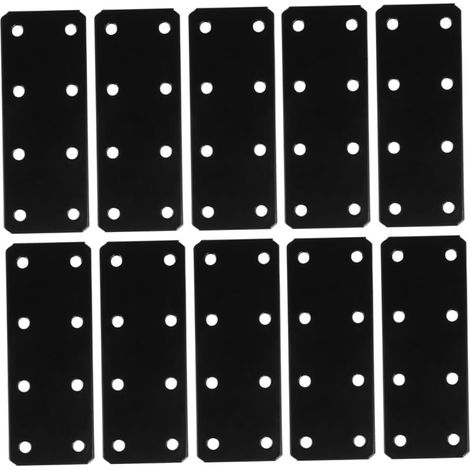 Équerres métalliques noires Unomor pour support droit kit de (1/5)