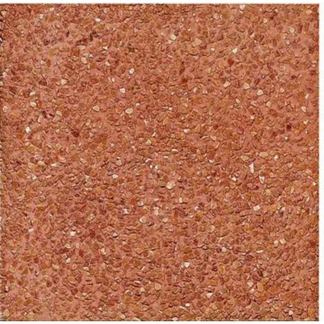Terrazo de Grava con aristas PiedraViva / Rojo / Palet 75 un (12 m2) / 40x40x4 cm - Piedra mediana
