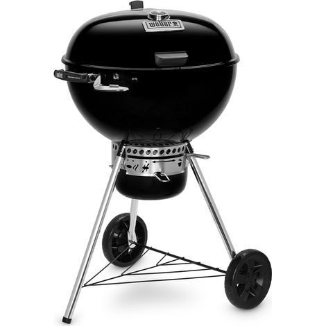 Weber – Barbecue charbon Master-Touch Premium E-5770 – Grille Gourmet BBQ System™ – Cuve et couvercle en acier émaillé – Thermomètre intégré