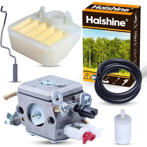 Carburateur, filtre à carburant, ligne du carburateur, arbre du papillon, kit de levier pour Husqvarna 340 345 346 350 351 353 tronçonneuse [503283208] nouveau (1/5)