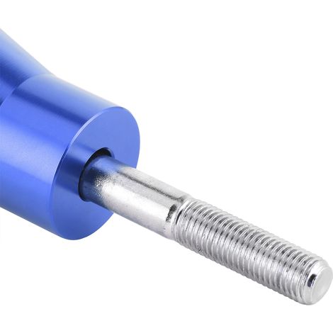 Motorradmodifikation: Rutschfester Auspuffschutz aus Gummi, Antikollisionsschutzblock für den Auspuff, universell blau 10 mm. (1/5)
