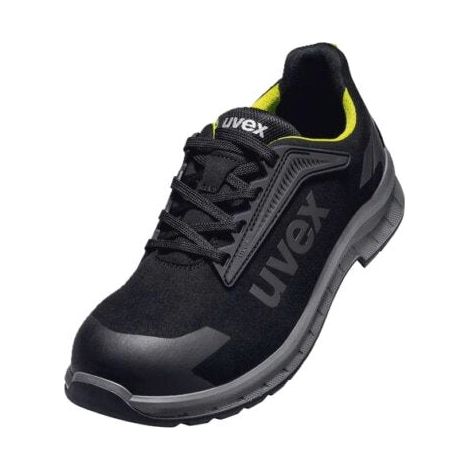 [NEUWERTIG] B-Ware Halbschuhe Schuhe UVEX S3S trend schwarz gelb Weite 11 Größe 45 6941245 (1/2)