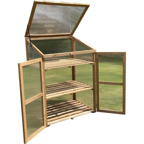 Wooden Framed Polycarbonate Growhouse Mini Greenhouse