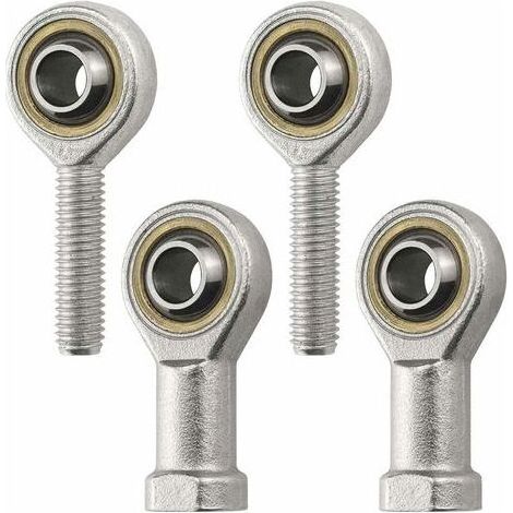 M8 Roulement d'extrémité de tige Féminine Extrémité Tige Roulement Joint Mâle Filetage Droite Bronze Liner Performance Embout À Rotule(4PCS) (1/5)