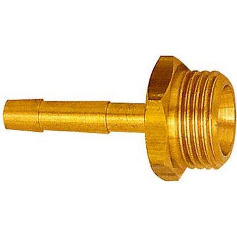 Portagomma Da Avvitare A Filetto Esterno: G 1/4 Pollice A 6 Mm Lw Tubo Flessibile, Oc 17 Mm, Lungo. : 48,5 Millimetri