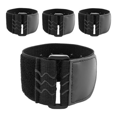 4 PCS Sangles Elastiques avec Bandes Anti-dérapantes, 30 x 5cm, Élastiques Réutilisables Boucle Auto-agrippante, Idéales pour Attacher Câbles et Fixer Équipements, Robustes Durables - (1/5)