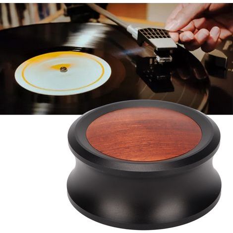 Disque Stabilisateur Métal pour Platine Vinyle, Clamp Poids Amélioré pour Tourne-disques et Enceintes (1/5)