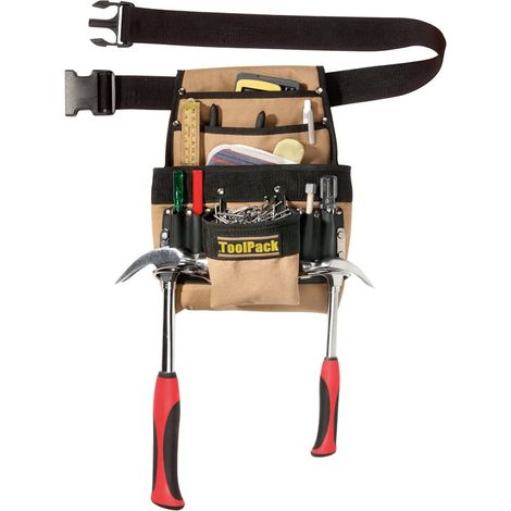 TOOLVIZION ToolPack Werkzeug-Gürteltasche, 8 Fächer, 2 Bügel (1/3)