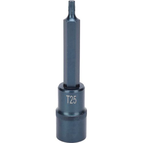 Embout tournevis étoile 1/2in carré douille S2 acier allié pour clé outil quincaillerie 100mm (1/5)