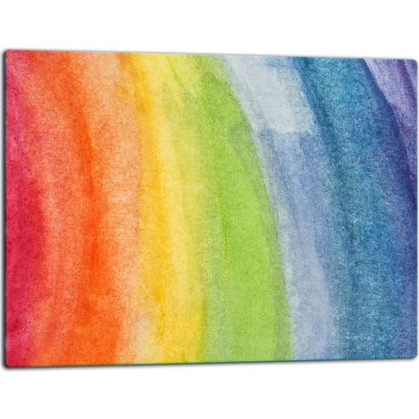 Planche dcouper plaque de verre 52x40 couleurs arc-en-ciel (1/5)