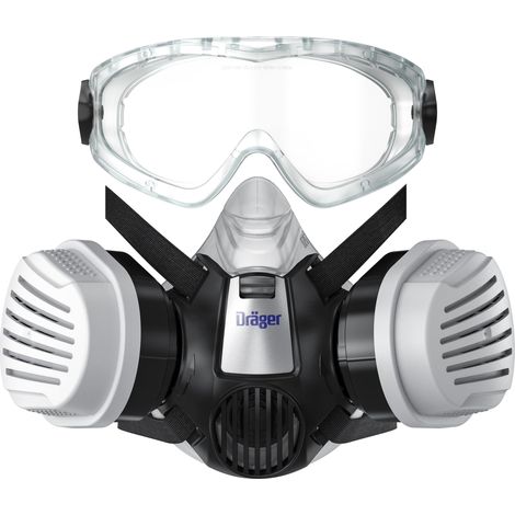 Dräger X‑plore 3300 kit pour travaux chimiques + X‑pect 4400 transparent, Taille M