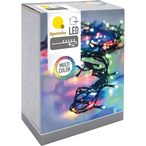 LED Weihnachts Lichterkette bunt - 320 LED / 27 m - Deko Beleuchtung für Außen