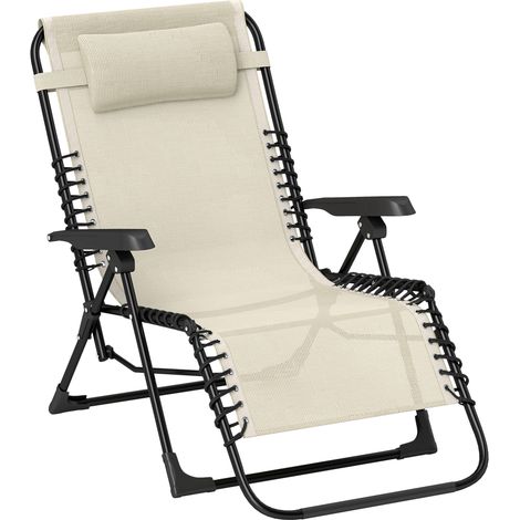 Salon de jardin – beige – pliable – réglable – résistant aux intempéries – avec portes – 120 kg (1/5)
