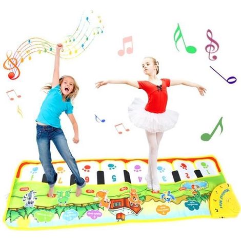 PIMPIMSKY Tapis de Piano Tapis Musical Bébé Piano Tapis de Jeu Musical Instrument Touch Jeu Clavier pour Enfants Cadeau (1/4)