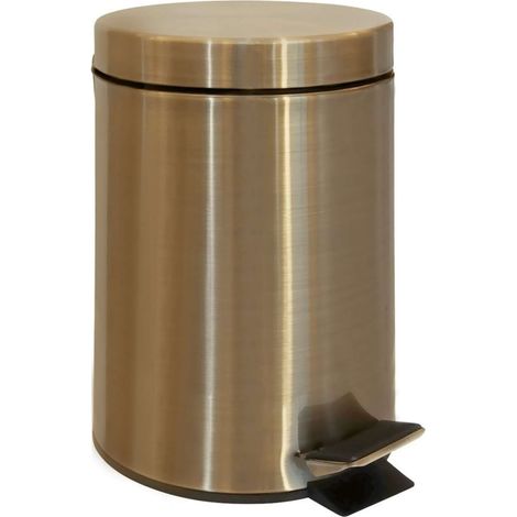 Sapho Diamond - Cubo de basura 3 L, bronce XJ011 (1/5)