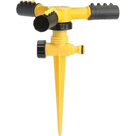 Irrigatore, copertura a 360 gradi, rotazione automatica, GIALLO (1/2)