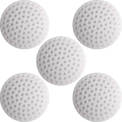 Bloque Porte Protecteur de Silicone Autocollant, Boutée de Porte Adhesive, Door Stopper, Pare-Chocs de Poignée de Porte Blanc 5 Pièces (1/4)