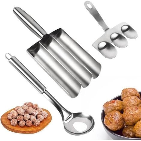 Macchina per polpette, cucchiaio triplo per polpette, polpette, macchina per polpette con cucchiaio da taglio (1/4)