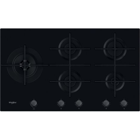 Whirlpool GOWL 958/NB. Colore del prodotto: Nero, Posizionamento dell'apparecchio: Da incasso, Dimensione della larghezza del piano cottura: 86 cm. Tipo di controllo: Manopola, Posizion... - GOWL958NB (1/5)