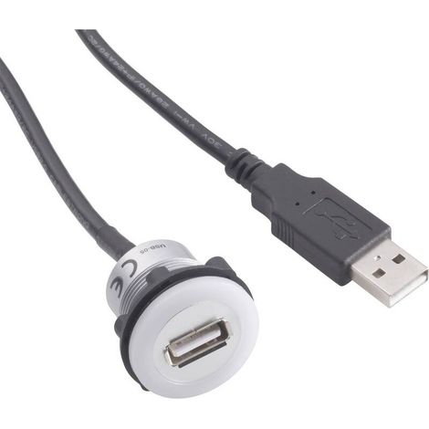 [GEBRAUCHT] B-Ware TRU COMPONENTS USB A Kabel Verbindungskabel Adapter Beleuchtung Schwarz 1,5 m (1/2)